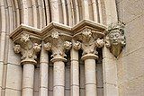 Capitals and sculptures of the façade