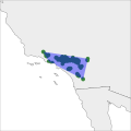 Range of Boykinia rotundifolia