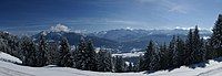 Mountain panorama with the dominant Kanisfluh in the centre