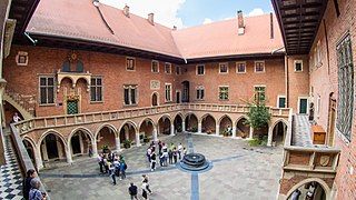 Courtyard of the Collegium Maius of the Jagiellonian University in Krakow (ca. 1490-1540)