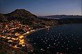 Copacabana on the shore of Lake Ticicaca at night