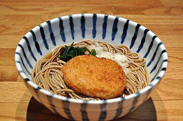 With soba noodles