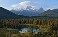 Mt. Lougheed flanked by Wind Mountain and Windtower