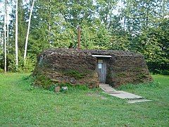 Example of deportee dwelling in arctic regions of Siberia.