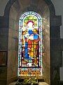 Stained glass window at St Hilda's, Egton