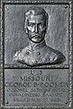 Bronze relief portrait of Col. Boomer at Vicksburg National Military Park