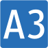 Motorway A3 shield}}