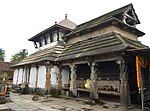 Ananthapadmanabha temple with ancient 'Dalans' in ruins around