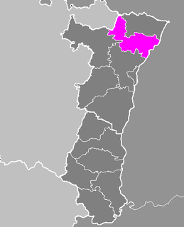 Location within the former region Alsace