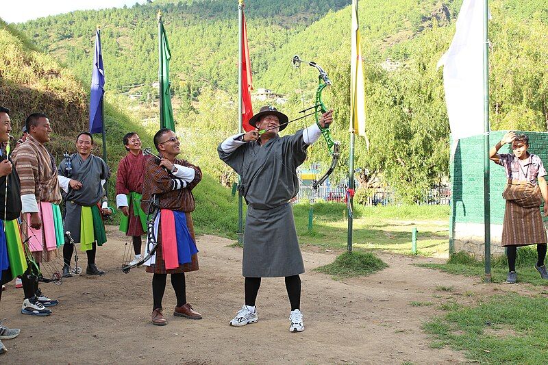 File:Bhutanese Archers.JPG