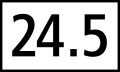 4.73 Hectometer sign