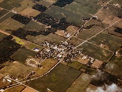 Claypool from the air, looking northeast.