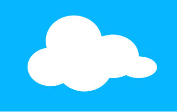 File:Cloud, blue background.svg