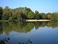 Condé-sur-Noireau Municipal lake with beach