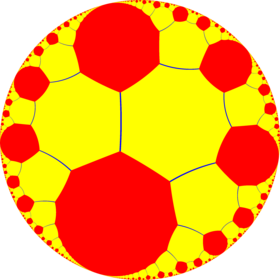 Truncated infinite-order square tiling