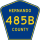 County Road 485B marker