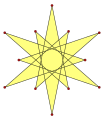 Isotoxal dodecagram, {(6/5)α}, has density 5, similar to regular {12/5}.