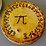 a pie with the first digits of pi written on it