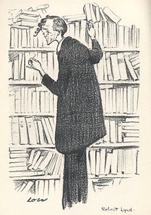 Caricature of Robert Lynd, 1928