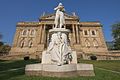 The Schiller monument and the state theater