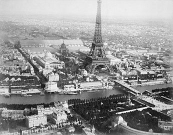 Exposition seen from a balloon (1889)