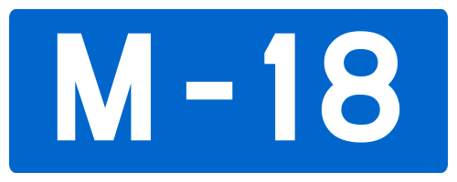 File:Wegschild Montenegro M-18.svg