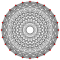 2{3}2{3}2{3}2{3}2{4}4, , with 24 vertices, 240 edges, 1280 faces, 3840 cells, 6144 4-faces, and 4096 5-faces