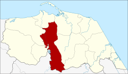 District location in Pattani Province