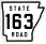 State Road 163 marker