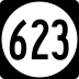 State Route 623 marker