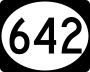 Highway 642 marker