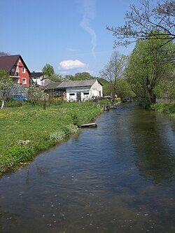 Trzebiocha river in Grzybowo