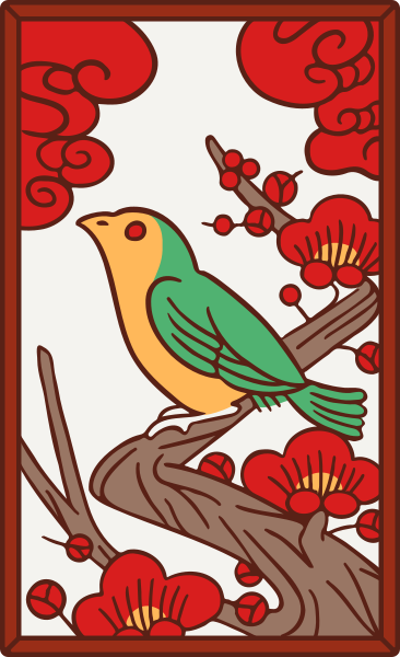 File:Hanafuda February Tane.svg