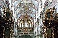 Nave with ceiling painting by Wenzel Lorenz Reiner in the monastery church in Ossegg