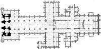 Plan of Lincoln Cathedral (begun 1192)