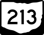 State Route 213 marker