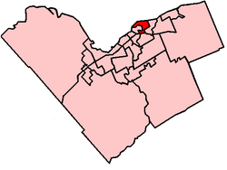 Location within Ottawa