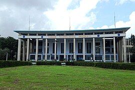 large building with curved roofs