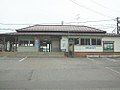 The station building in July 2004