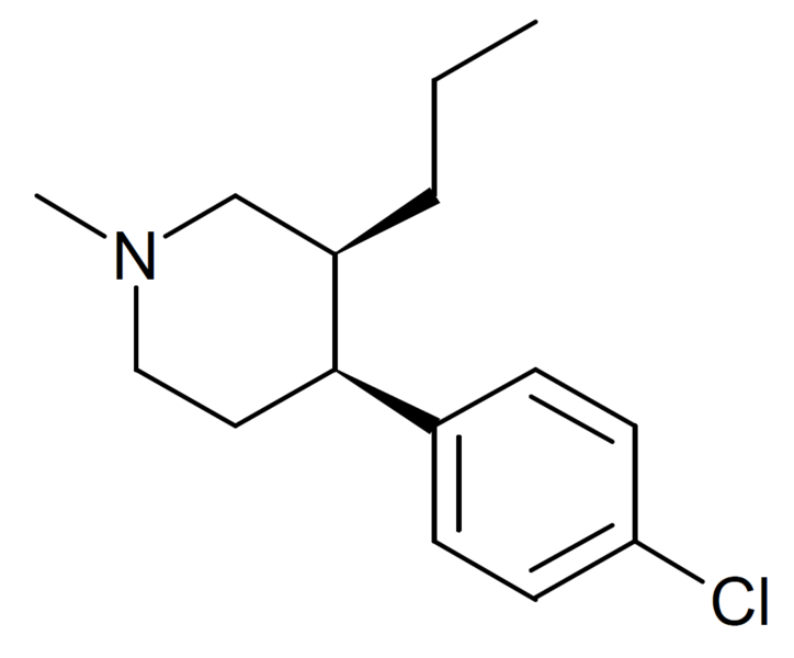 File:1-Methyl-3-propyl-4-(p-chlorophenyl)piperidine structure.png