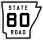 State Road 80 marker