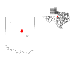 Location of Coleman, Texas