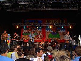 Cursive performing at the 2007 Siren Music Festival