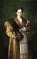 Porträt einer jungen Dame, genannt Anteia, Parmigianino, 1535-1537