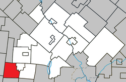 Location within Le Val-Saint-François RCM.