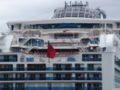 Details of the upper stern levels of the Sapphire Princess in Ketchikan.