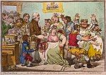 Anti-vaccination quackery, drawn by James Gillray