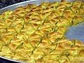 A tray of baklava in the Old City, Jerusalem