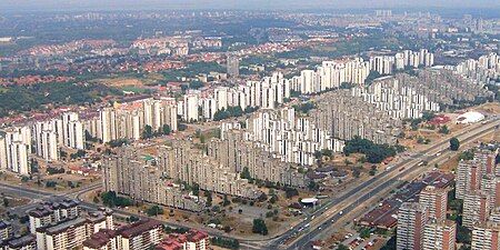 The brutalist blokovi of Novi Beograd