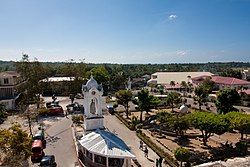 Carcar Old Town Plaza as seen from the bell tower of St. Catherine of Alexandria Church